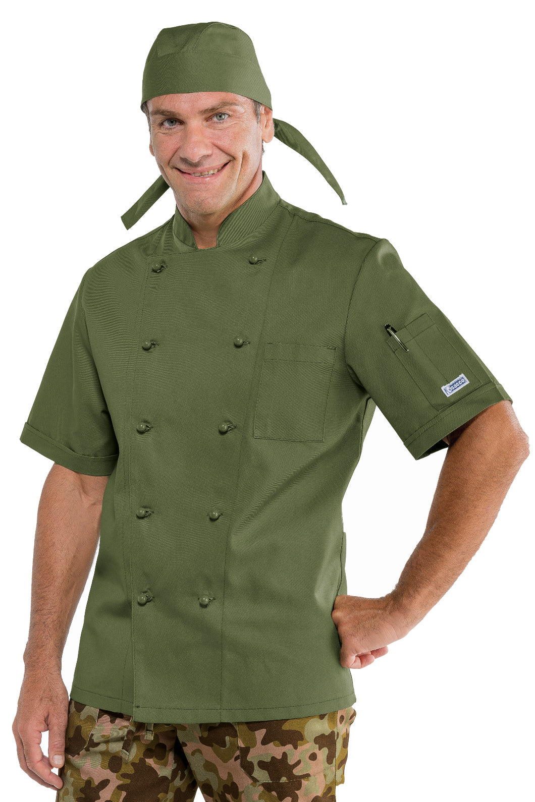 Isacco Kochjacke Cuoco Classica Bottoni Antipanico