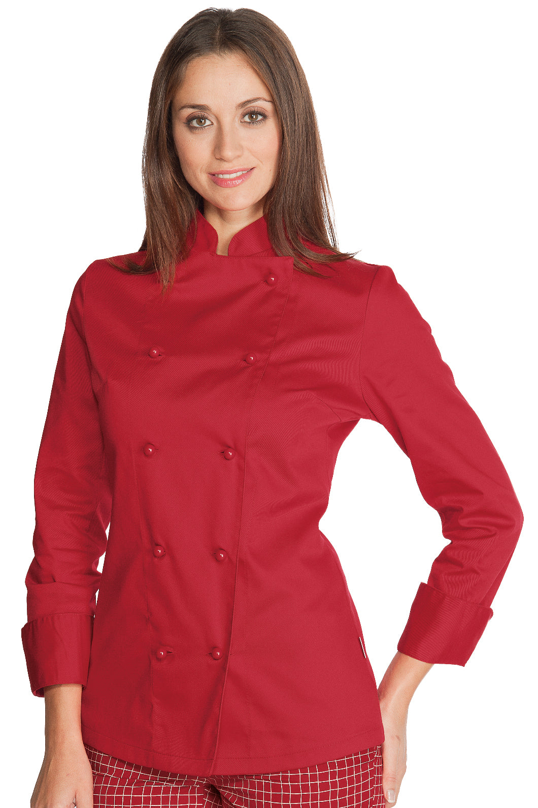 Isacco Kochjacke Lady Chef bottoni antipanico