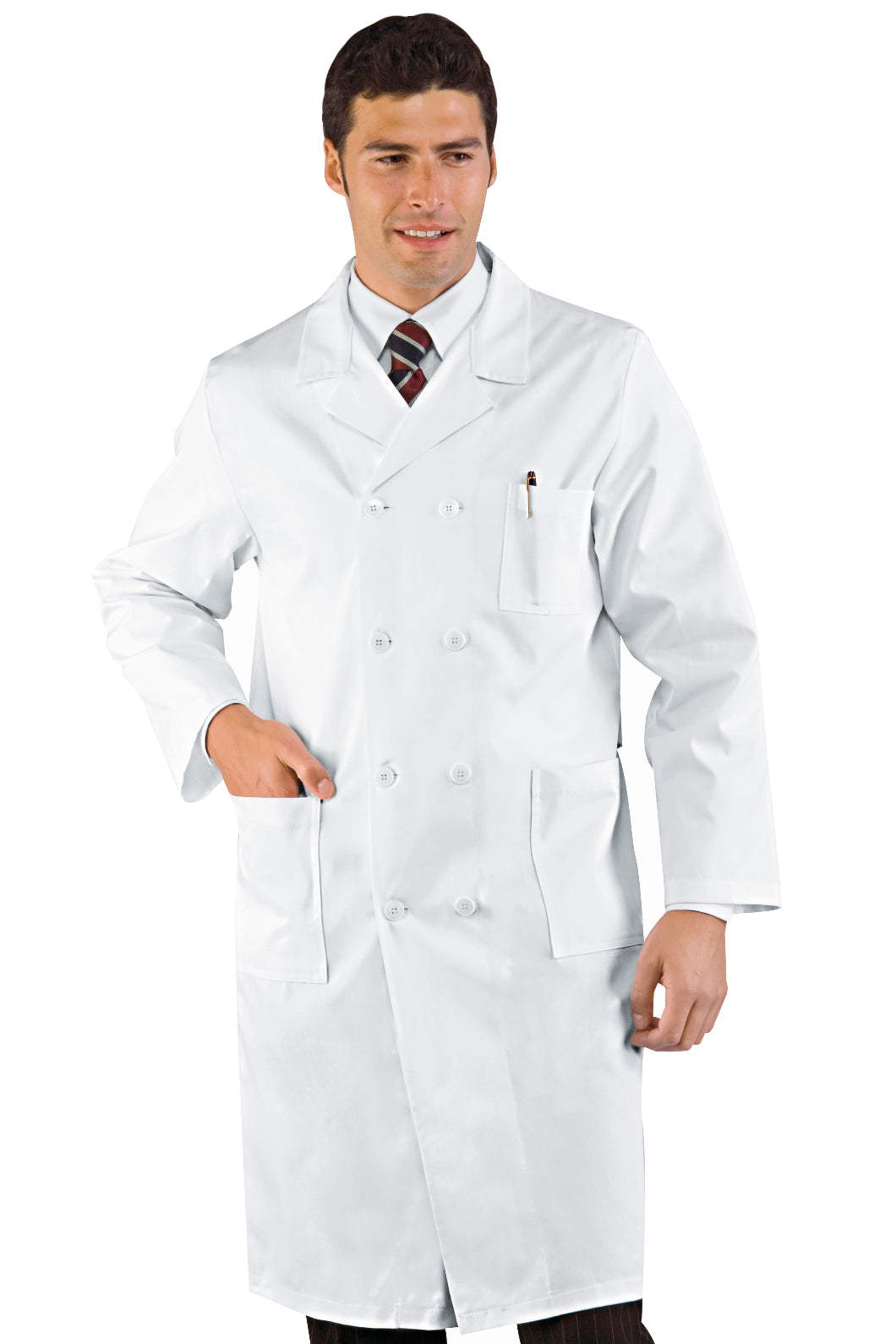 Isacco Berufsmantel Medico Doppio Petto
