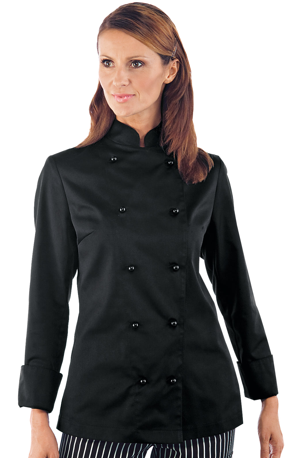 Isacco Kochjacke Lady Chef bottoni antipanico