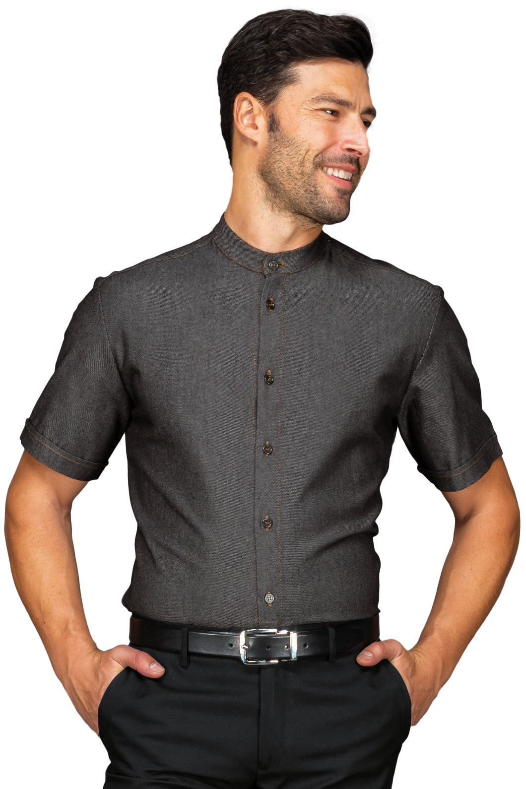 Isacco Hemd Unisex Detroit Stretch