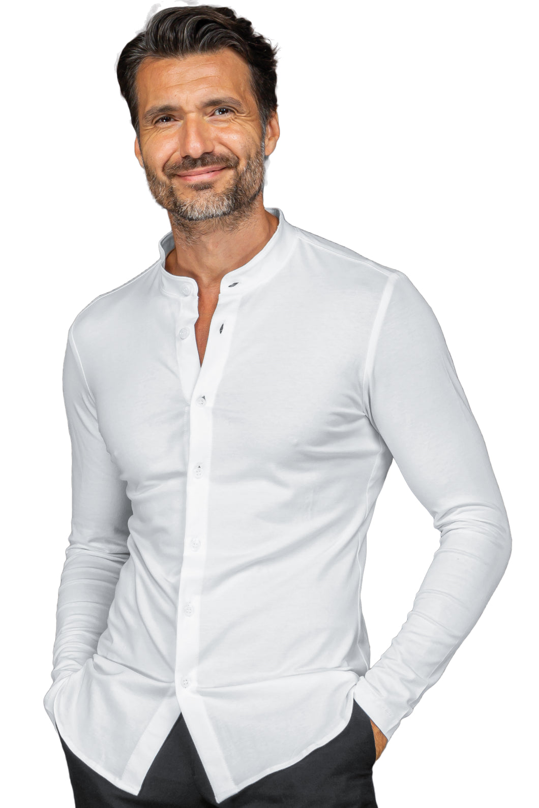 Isacco Unisex-Hemd Portorico jersey – Langarm