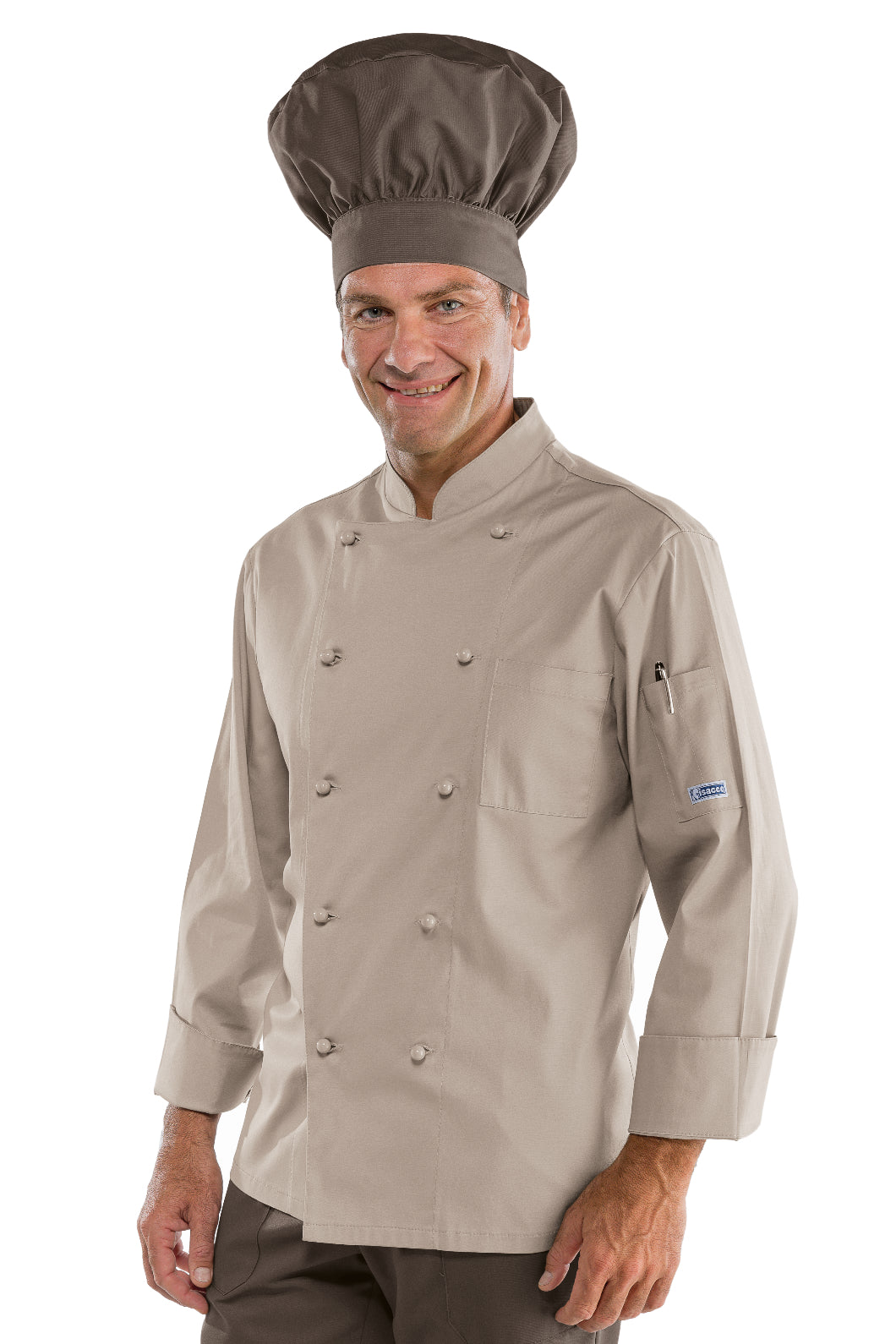 Isacco Kochjacke Cuoco Classica Bottoni Antipanico