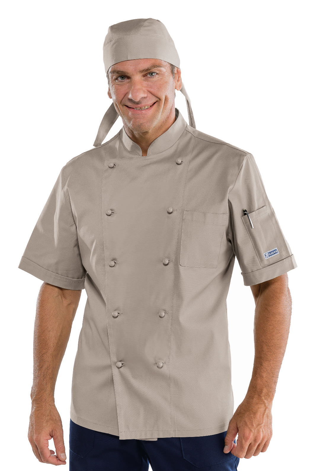 Isacco Kochjacke Cuoco Classica Bottoni Antipanico
