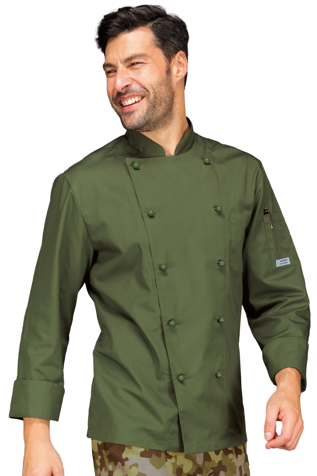 Isacco Kochjacke Cuoco Classica Bottoni Antipanico