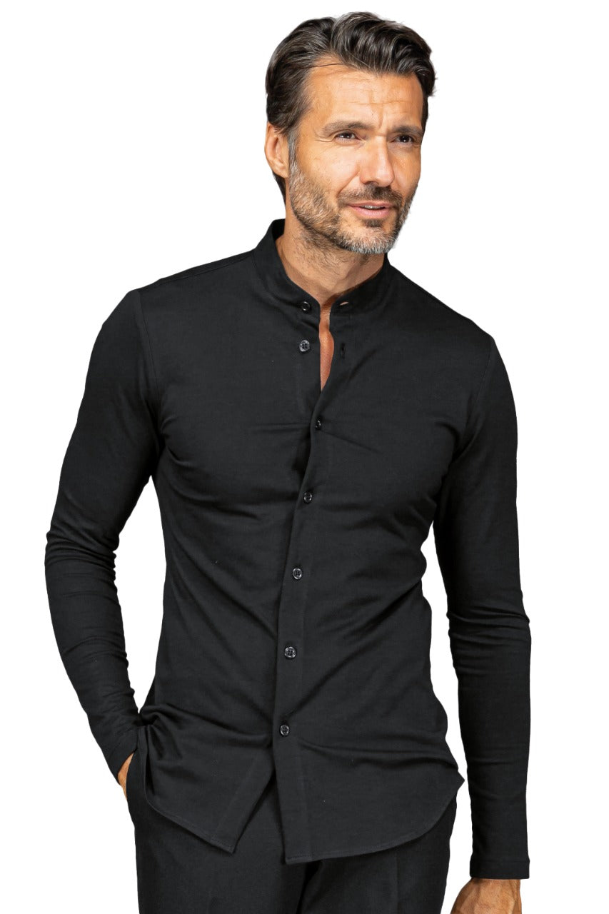 Isacco Unisex-Hemd Portorico jersey – Langarm