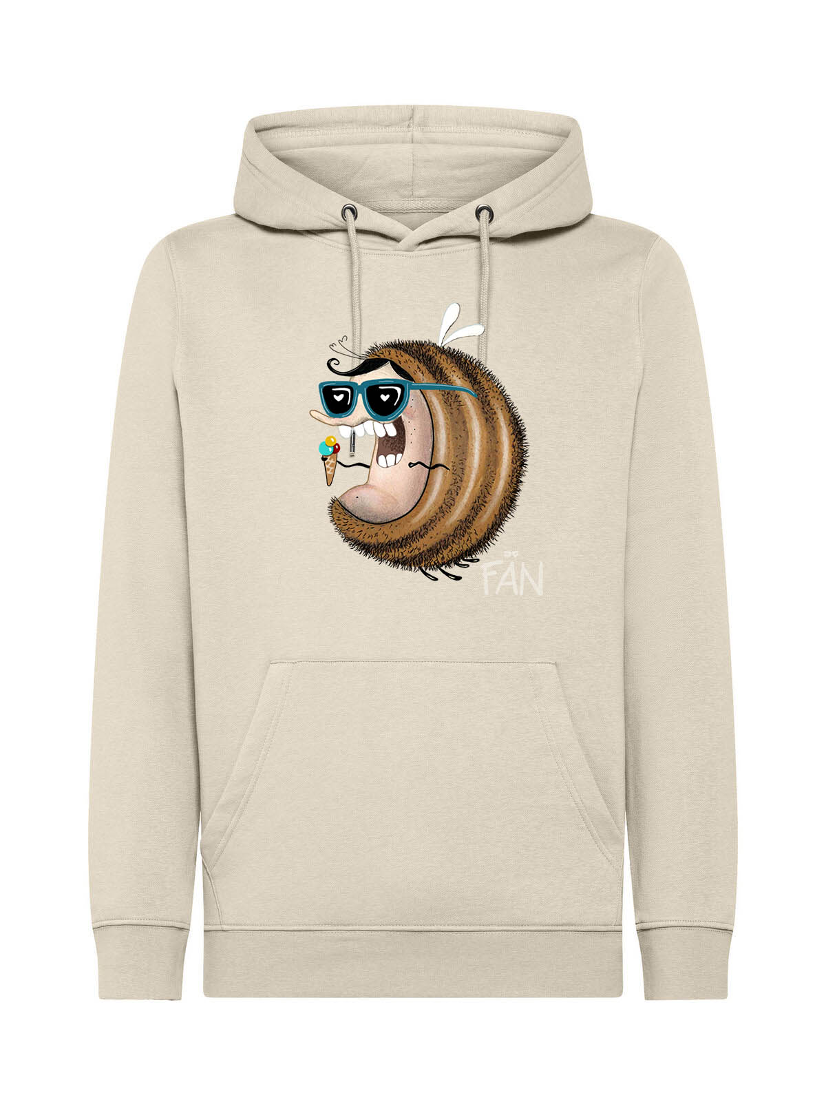 Jochen Gasser Bee Summer Fan Hoodie Beige