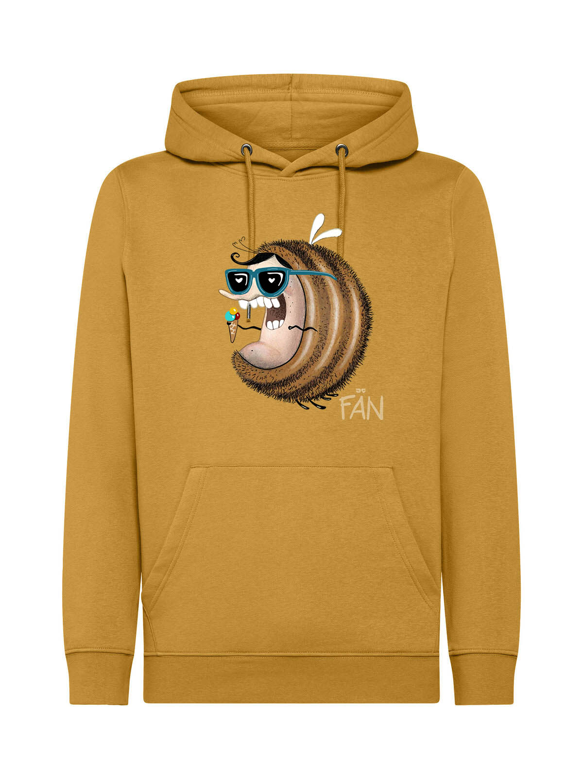 Jochen Gasser Bee Summer Fan Hoodie Mustard