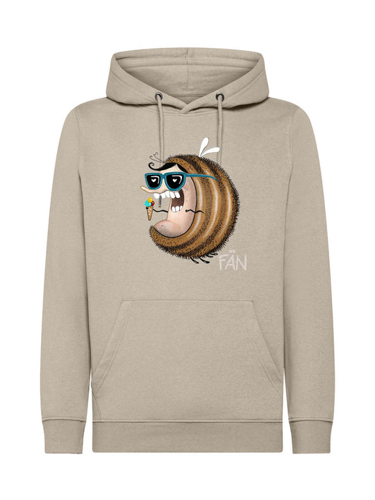Jochen Gasser Bee Summer Fan Hoodie Warm Grey