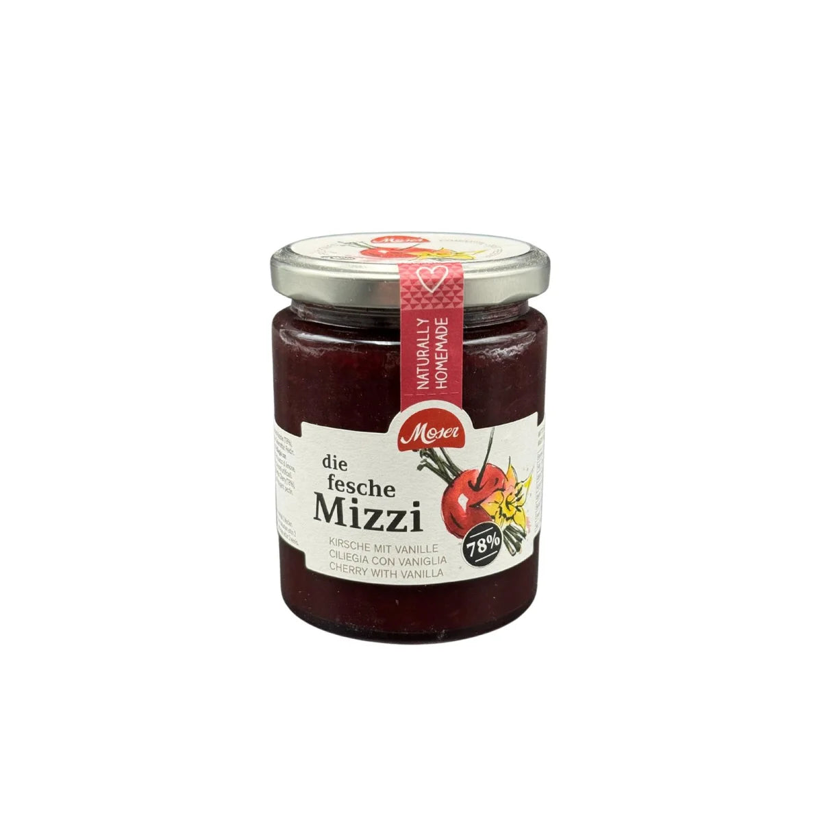Kirschmarmelade mit Vanille „die fesche Mizzi“ – 340 g | Premium Feinkost aus Südtirol | LA1970