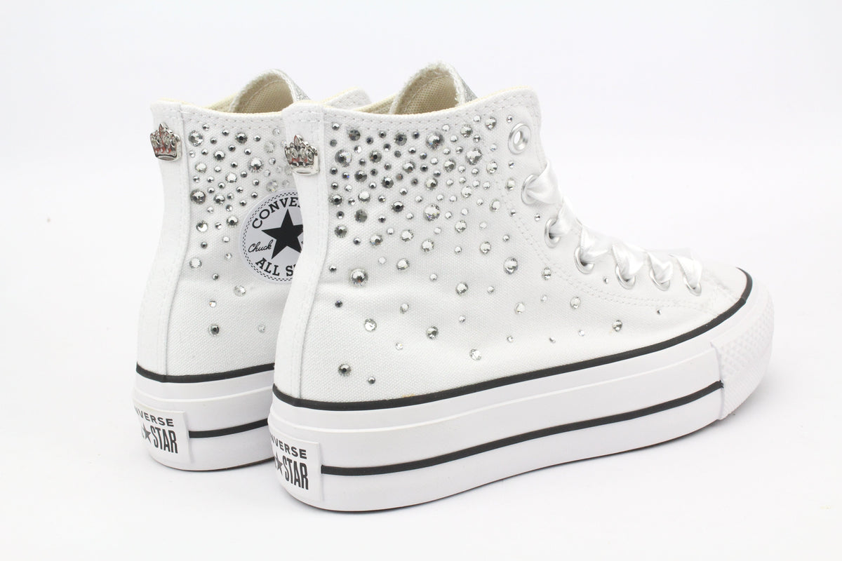 LA1970 Custom Sneakers – Platform White Strass & Glitter – Originalansicht 5