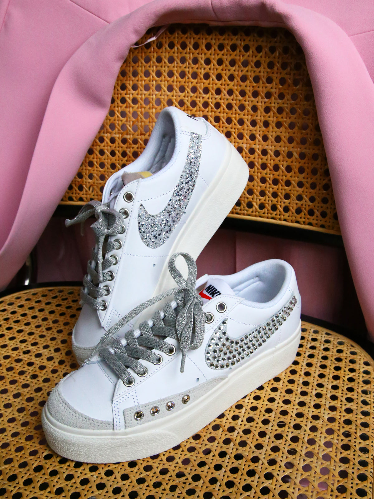 LA1970 Custom Sneakers – Blazer Platform Total Strass – Originalansicht 6