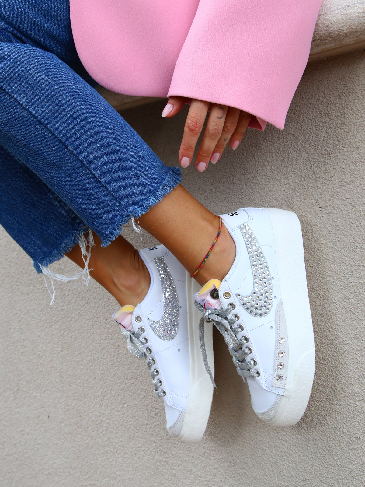 LA1970 Custom Sneakers – Blazer Platform Total Strass – Originalansicht 7