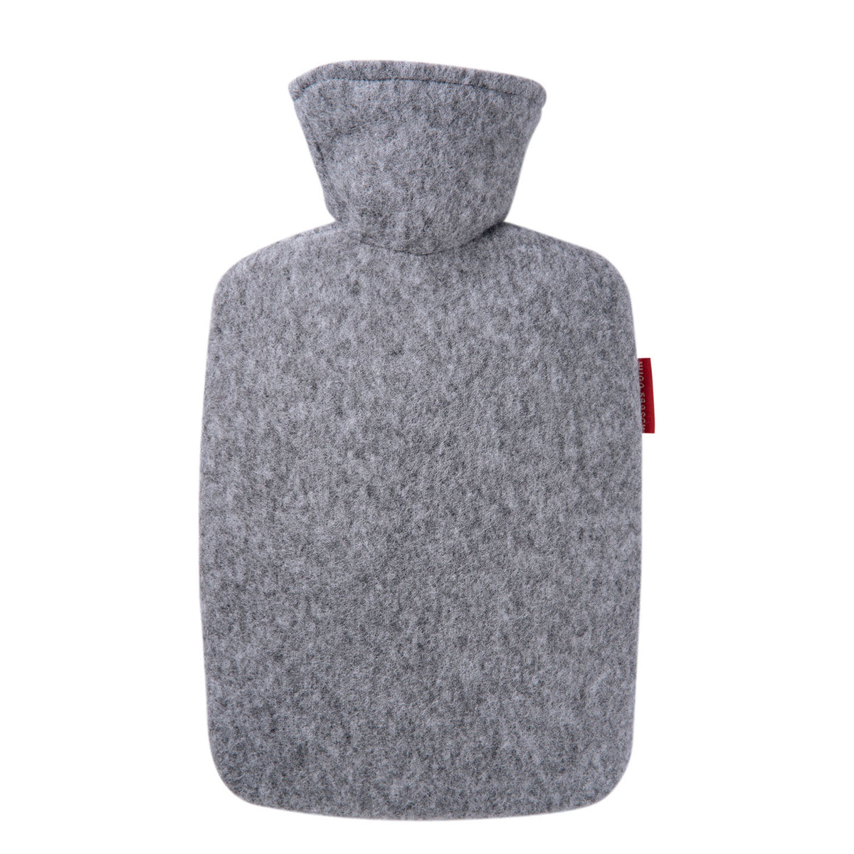 Wärmflasche Klassik 1,8 l mit Strickbezug Filzoptik grau-melange – Ansicht 1