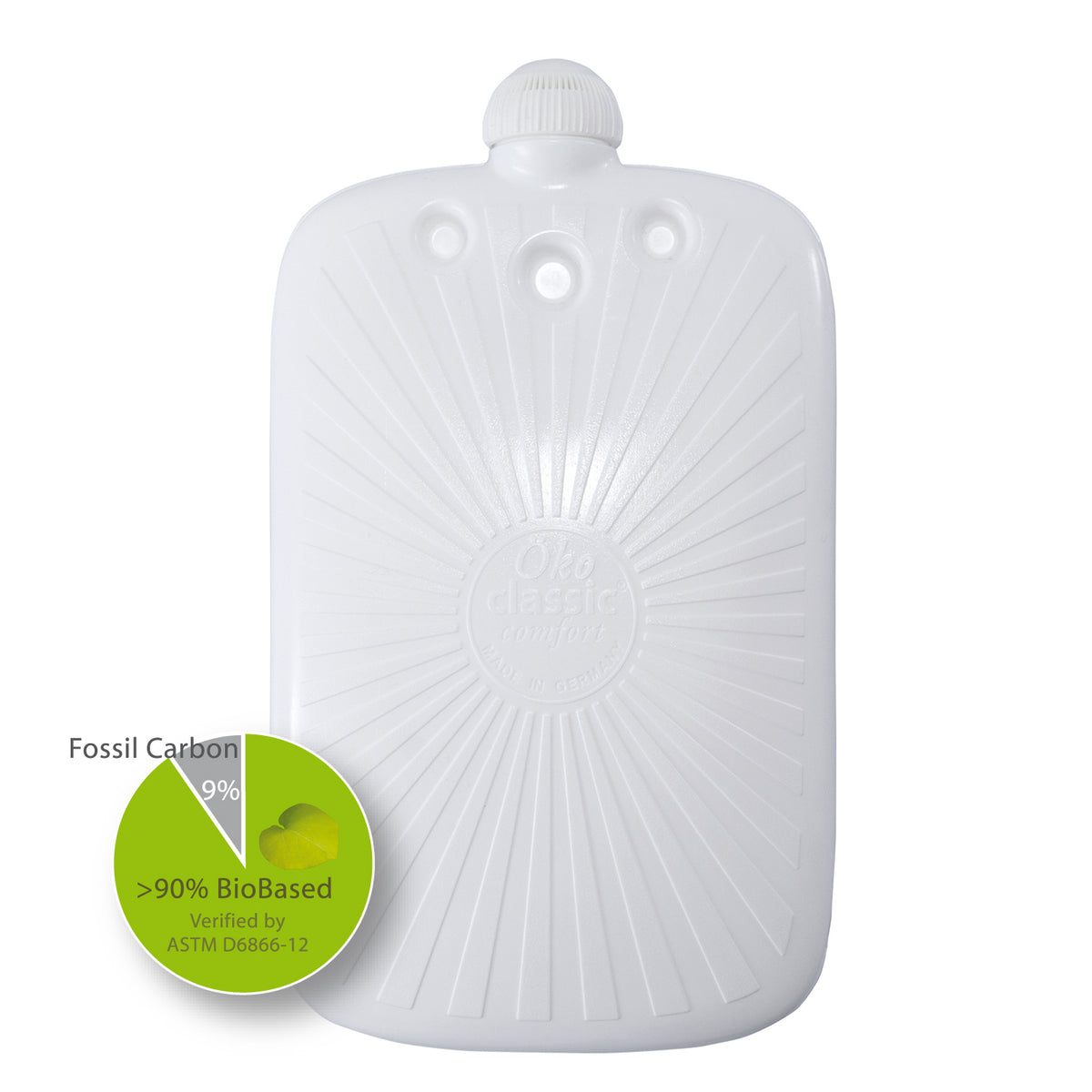 Öko-Wärmflasche 2,0 l mit Softshell-Bezug bambus – Ansicht 3