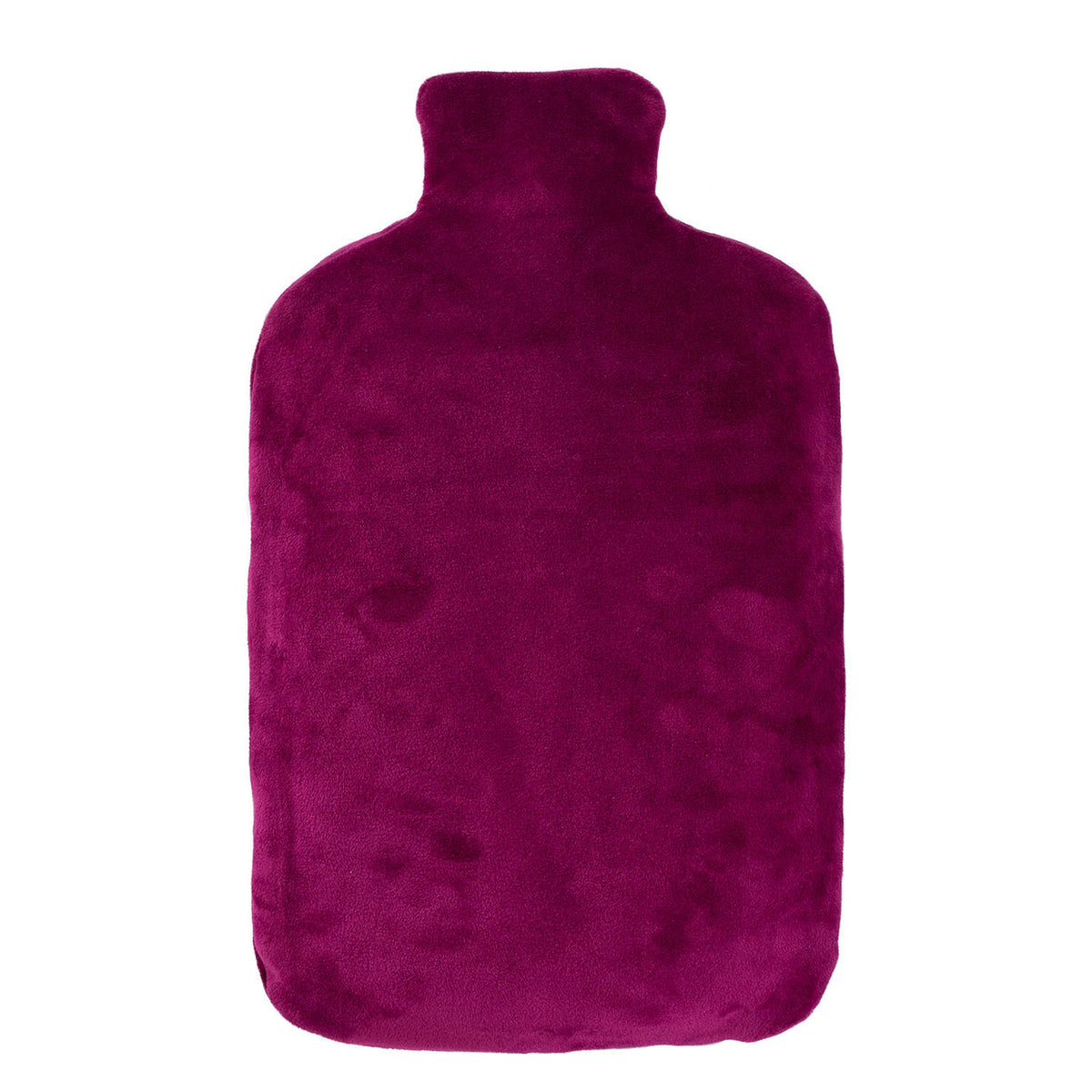 Öko-Wärmflasche 2,0 l mit Nickibezug purpur lila – Ansicht 1