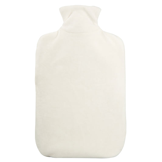 Öko-Wärmflasche 2,0 l mit Nickibezug soft creme – Ansicht 1