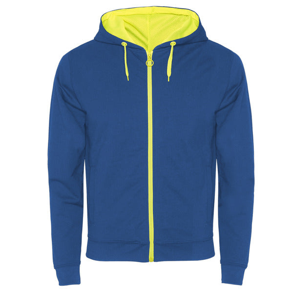 SWEATSHIRTS FUJI – aus Hauptmaterial: 60% Baumwolle / 40% Polyester, 280 g/m².Kapuz Innenfutter: 100% mikroperforiertes Polyester.Farbe Melange-Grau 58: 85% Baumwolle / 15% Viskose. – Bild 20