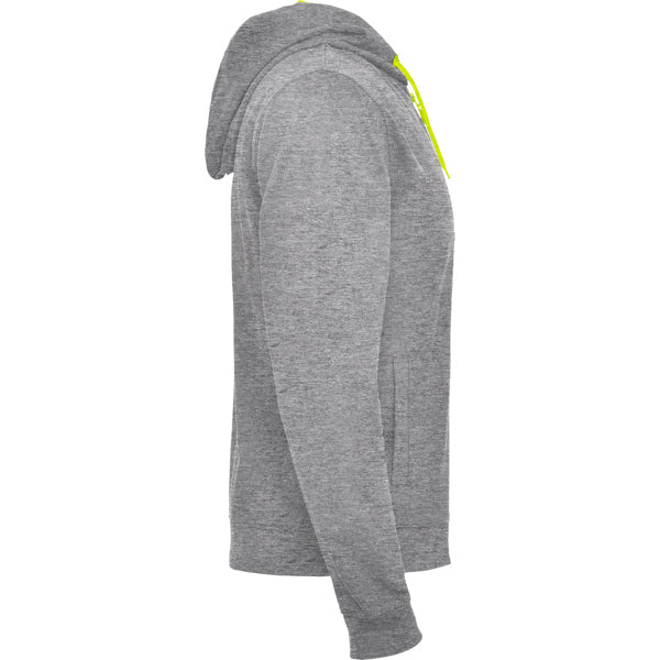 SWEATSHIRTS FUJI – aus Hauptmaterial: 60% Baumwolle / 40% Polyester, 280 g/m².Kapuz Innenfutter: 100% mikroperforiertes Polyester.Farbe Melange-Grau 58: 85% Baumwolle / 15% Viskose. – Bild 33