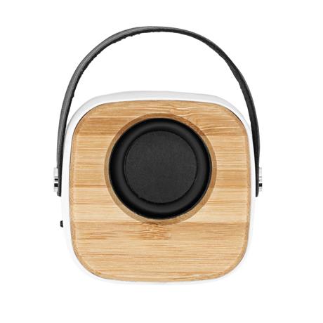 BLUETOOTH-LAUTSPRECHER ALESSO – aus ABS, Bambus und PU-Leder. – Bild 8
