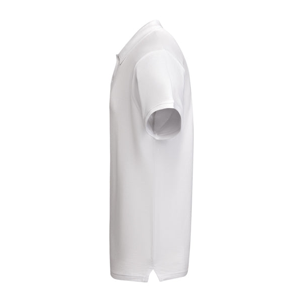 POLOSHIRTS PRINCE – aus 100% Bio-Baumwolle, 210 g/m². Farbe Heather Grey 58: 85% Bio-Baumwolle und 15% Viskose. – Bild 8