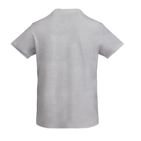 POLOSHIRTS PRINCE – aus 100% Bio-Baumwolle, 210 g/m². Farbe Heather Grey 58: 85% Bio-Baumwolle und 15% Viskose. – Bild 32