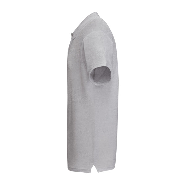 POLOSHIRTS PRINCE – aus 100% Bio-Baumwolle, 210 g/m². Farbe Heather Grey 58: 85% Bio-Baumwolle und 15% Viskose. – Bild 33