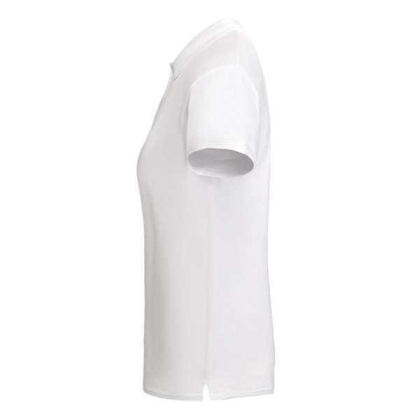 POLOSHIRTS PRINCE WOMAN – aus 100% Bio-Baumwolle, 210 g/m². Farbe Heather Grey 58: 85% Bio-Baumwolle und 15% Viskose. – Bild 8