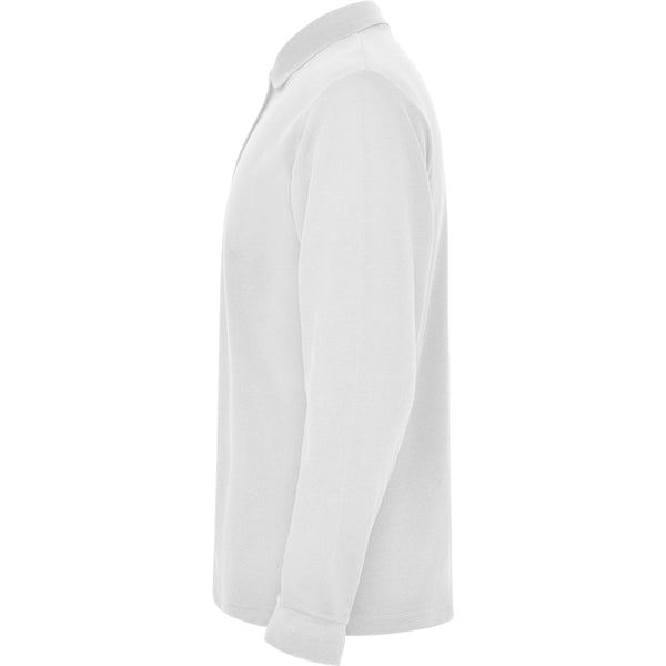 POLOSHIRTS ESTRELLA L/S – aus 100% Baumwolle, Piqué, 220 g/m². Heather Grey 58: 85% Baumwolle / 15% Viskose. – Bild 9