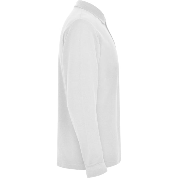 POLOSHIRTS ESTRELLA L/S – aus 100% Baumwolle, Piqué, 220 g/m². Heather Grey 58: 85% Baumwolle / 15% Viskose. – Bild 10