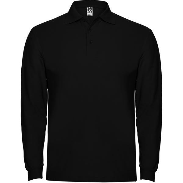POLOSHIRTS ESTRELLA L/S – aus 100% Baumwolle, Piqué, 220 g/m². Heather Grey 58: 85% Baumwolle / 15% Viskose. – Bild 12
