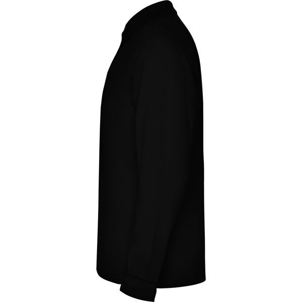 POLOSHIRTS ESTRELLA L/S – aus 100% Baumwolle, Piqué, 220 g/m². Heather Grey 58: 85% Baumwolle / 15% Viskose. – Bild 14