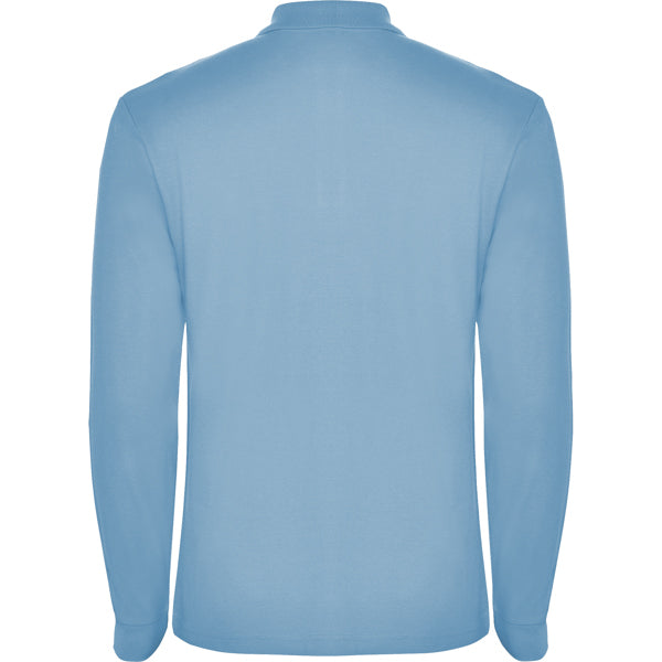 POLOSHIRTS ESTRELLA L/S – aus 100% Baumwolle, Piqué, 220 g/m². Heather Grey 58: 85% Baumwolle / 15% Viskose. – Bild 28