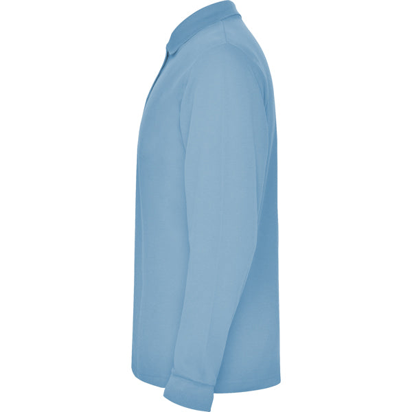 POLOSHIRTS ESTRELLA L/S – aus 100% Baumwolle, Piqué, 220 g/m². Heather Grey 58: 85% Baumwolle / 15% Viskose. – Bild 29