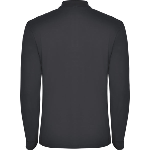 POLOSHIRTS ESTRELLA L/S – aus 100% Baumwolle, Piqué, 220 g/m². Heather Grey 58: 85% Baumwolle / 15% Viskose. – Bild 38