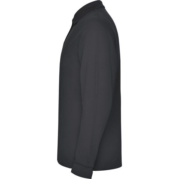 POLOSHIRTS ESTRELLA L/S – aus 100% Baumwolle, Piqué, 220 g/m². Heather Grey 58: 85% Baumwolle / 15% Viskose. – Bild 39