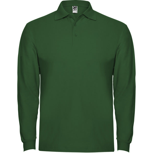 POLOSHIRTS ESTRELLA L/S – aus 100% Baumwolle, Piqué, 220 g/m². Heather Grey 58: 85% Baumwolle / 15% Viskose. – Bild 47