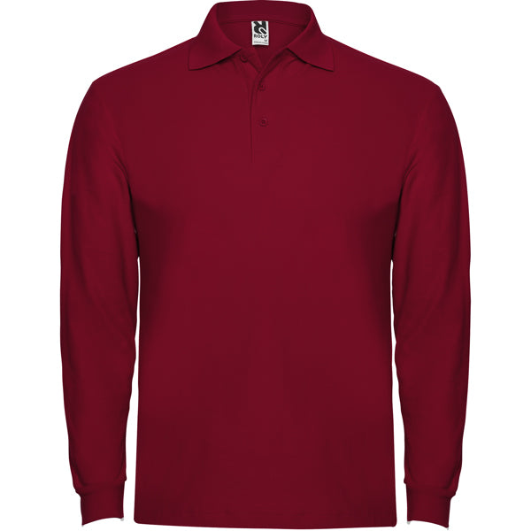 POLOSHIRTS ESTRELLA L/S – aus 100% Baumwolle, Piqué, 220 g/m². Heather Grey 58: 85% Baumwolle / 15% Viskose. – Bild 52
