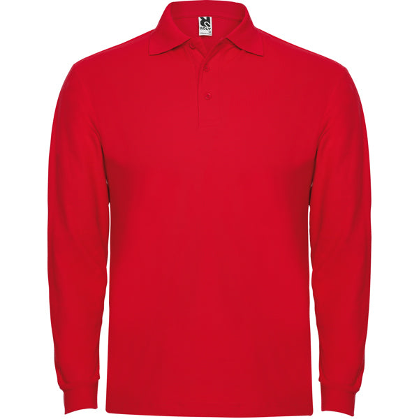 POLOSHIRTS ESTRELLA L/S – aus 100% Baumwolle, Piqué, 220 g/m². Heather Grey 58: 85% Baumwolle / 15% Viskose. – Bild 62