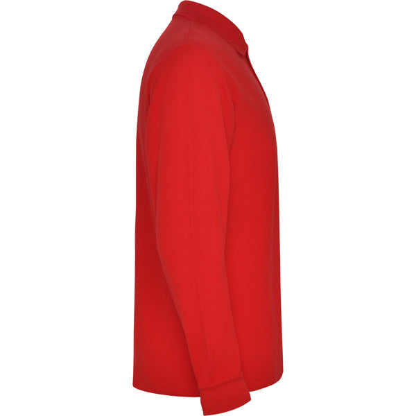POLOSHIRTS ESTRELLA L/S – aus 100% Baumwolle, Piqué, 220 g/m². Heather Grey 58: 85% Baumwolle / 15% Viskose. – Bild 65