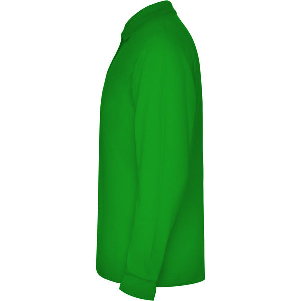 POLOSHIRTS ESTRELLA L/S – aus 100% Baumwolle, Piqué, 220 g/m². Heather Grey 58: 85% Baumwolle / 15% Viskose. – Bild 69