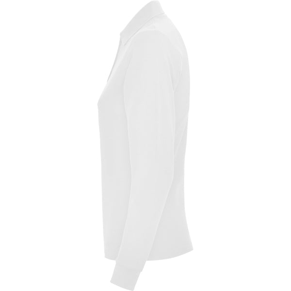 POLOSHIRTS ESTRELLA WOMAN L/S – aus 100% Baumwolle, Piqué, 220 g/m². Heather Grey 58: 85% Baumwolle / 15% Viskose. – Bild 10