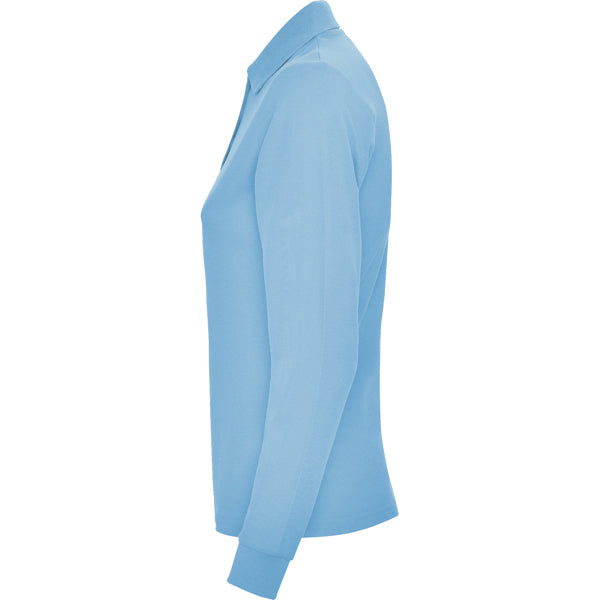 POLOSHIRTS ESTRELLA WOMAN L/S – aus 100% Baumwolle, Piqué, 220 g/m². Heather Grey 58: 85% Baumwolle / 15% Viskose. – Bild 25
