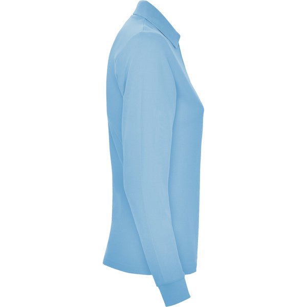 POLOSHIRTS ESTRELLA WOMAN L/S – aus 100% Baumwolle, Piqué, 220 g/m². Heather Grey 58: 85% Baumwolle / 15% Viskose. – Bild 26