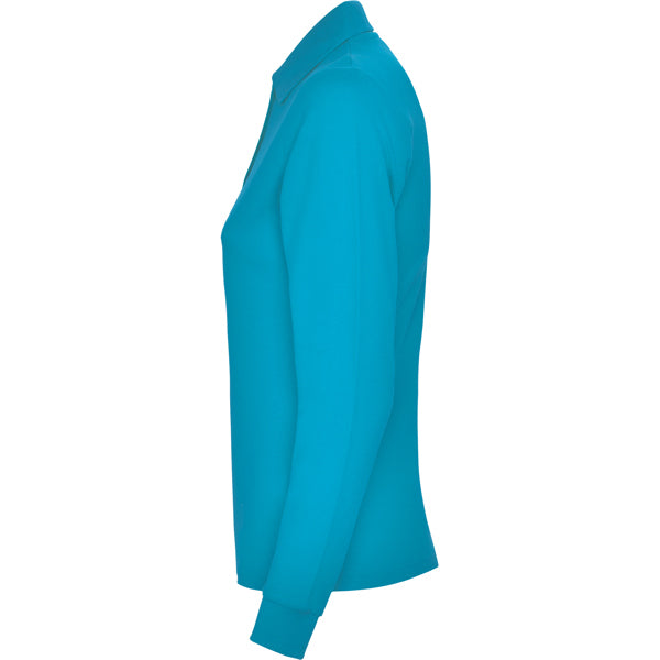 POLOSHIRTS ESTRELLA WOMAN L/S – aus 100% Baumwolle, Piqué, 220 g/m². Heather Grey 58: 85% Baumwolle / 15% Viskose. – Bild 30