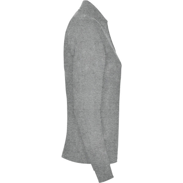 POLOSHIRTS ESTRELLA WOMAN L/S – aus 100% Baumwolle, Piqué, 220 g/m². Heather Grey 58: 85% Baumwolle / 15% Viskose. – Bild 51
