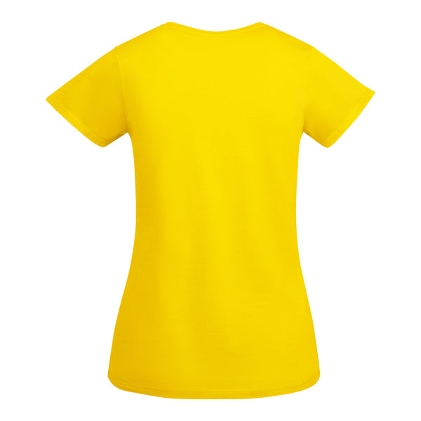 T-SHIRTS BREDA WOMAN – aus 100 % Bio-Baumwolle: 175 g/m². Farbe „Heather Grey 58“: 85 % Bio-Baumwolle und 15 % Viskose. – Bild 17