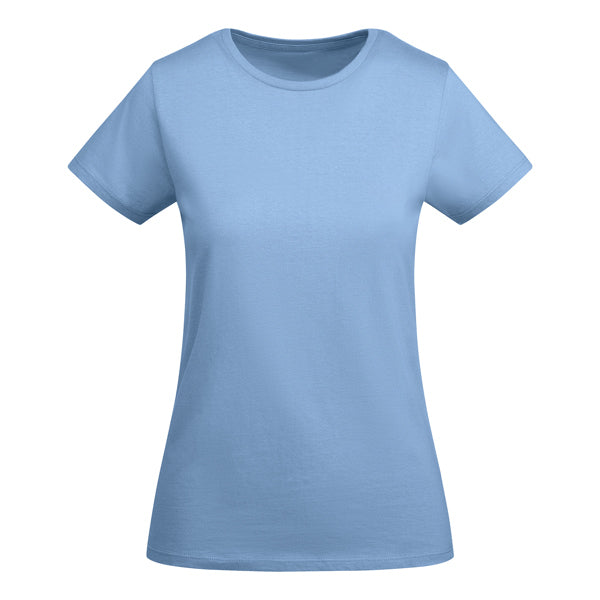 T-SHIRTS BREDA WOMAN – aus 100 % Bio-Baumwolle: 175 g/m². Farbe „Heather Grey 58“: 85 % Bio-Baumwolle und 15 % Viskose. – Bild 26
