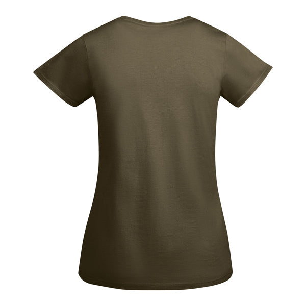 T-SHIRTS BREDA WOMAN – aus 100 % Bio-Baumwolle: 175 g/m². Farbe „Heather Grey 58“: 85 % Bio-Baumwolle und 15 % Viskose. – Bild 37