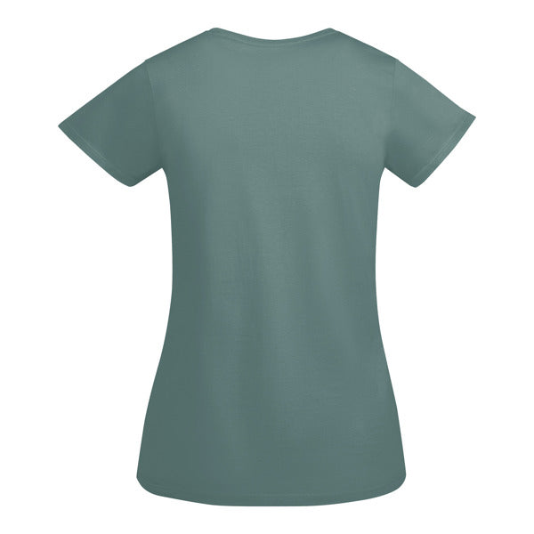 T-SHIRTS BREDA WOMAN – aus 100 % Bio-Baumwolle: 175 g/m². Farbe „Heather Grey 58“: 85 % Bio-Baumwolle und 15 % Viskose. – Bild 47